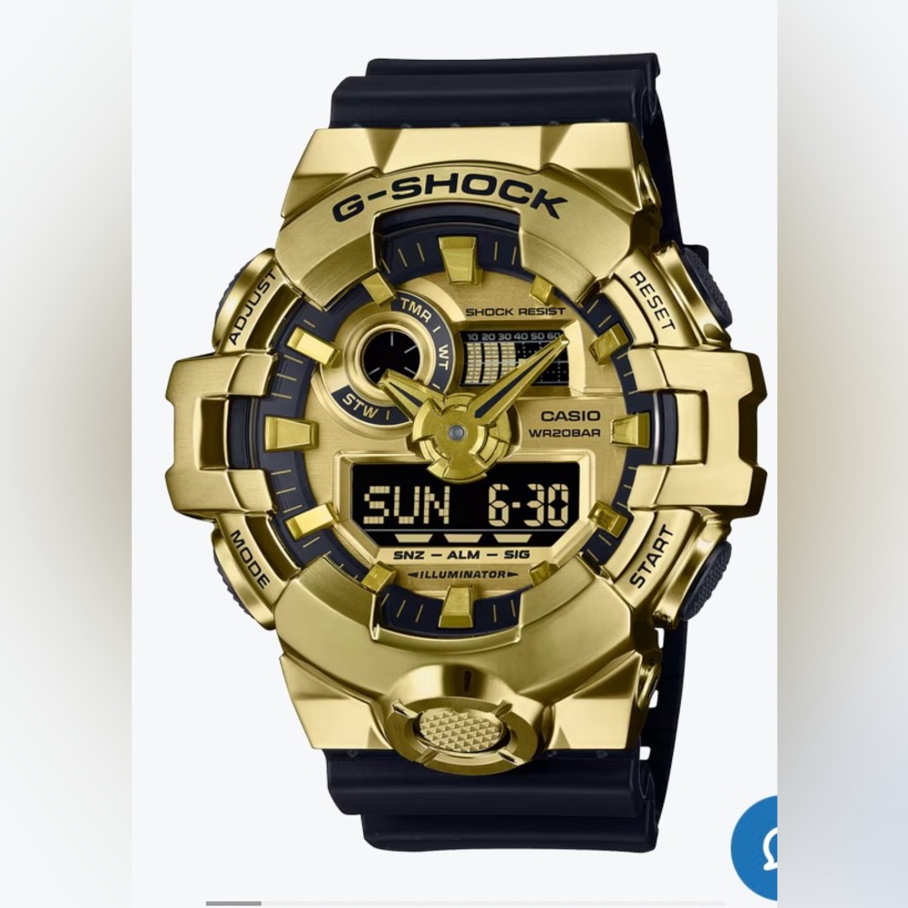 Casio G-Shock Gold and Black Analog-Digital Men's Watch